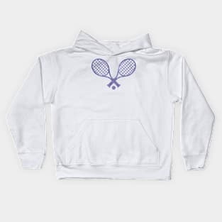 Tennis Racket Purple Kids Hoodie